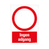 Bord skilt tecken merkki 330x230 mm - INGEN ADGANG - 1272300611 - EAN 8711234130389 - hard kunststof polystyreen 1,5 mm