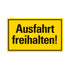Kunststoff Schild bord 250x150 mm AUSFAHRT FREIHALTEN 1280251512 EAN 8711234130709 150x250 mm