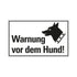 Kunststoff Schild bord 330x200 mm WARNUNG VOR DEM HUND 1280332006 EAN 8711234130532 200x330 mm