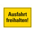 Kunststoff Schild bord 350x250 mm AUSFAHRT FREIHALTEN 1280352512 EAN 8711234130624 250x350 mm