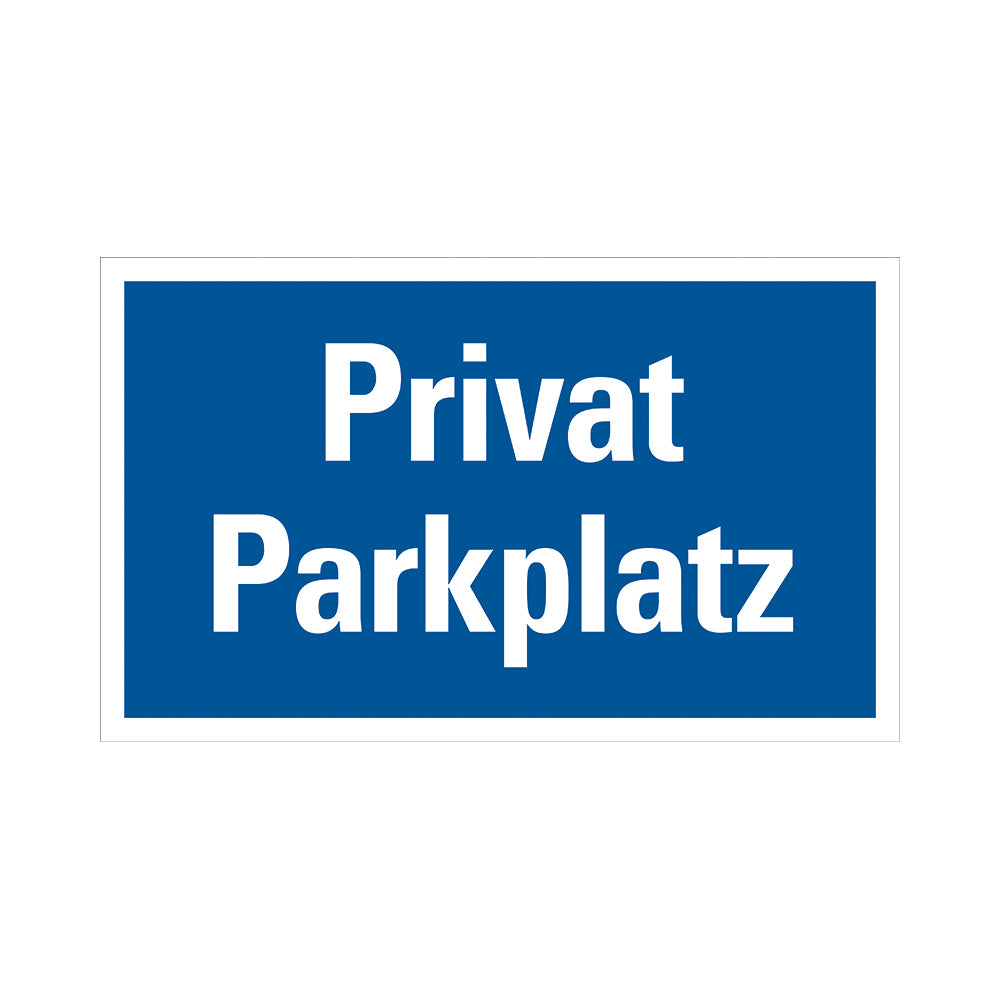 Kunststoff Schild bord 330x200 mm SK PRIVAT PARKPLATZ 1281332025 EAN 8711234031747 200x330 mm