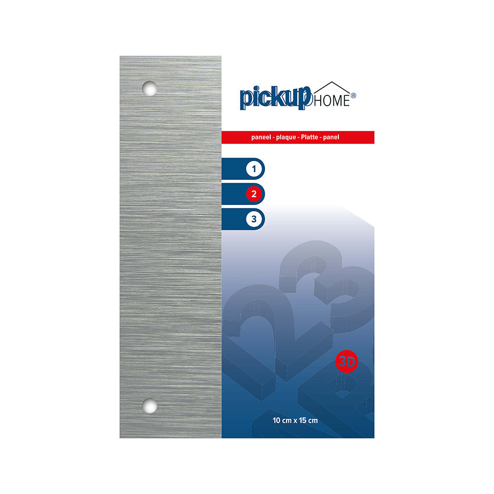 3D Home plaat - paneel alu sandwich 3 mm - 10 x 15 cm - 210100150 - EAN 8711234016157 - aluminium sandwich dibond - weerbestendig - voorzien van bevestigingsgaatjes - <br /><br /> <a href-"../bevestigingsmaterialen">Klik hier om naar de bevestigings materialen pagina te gaan</a>.