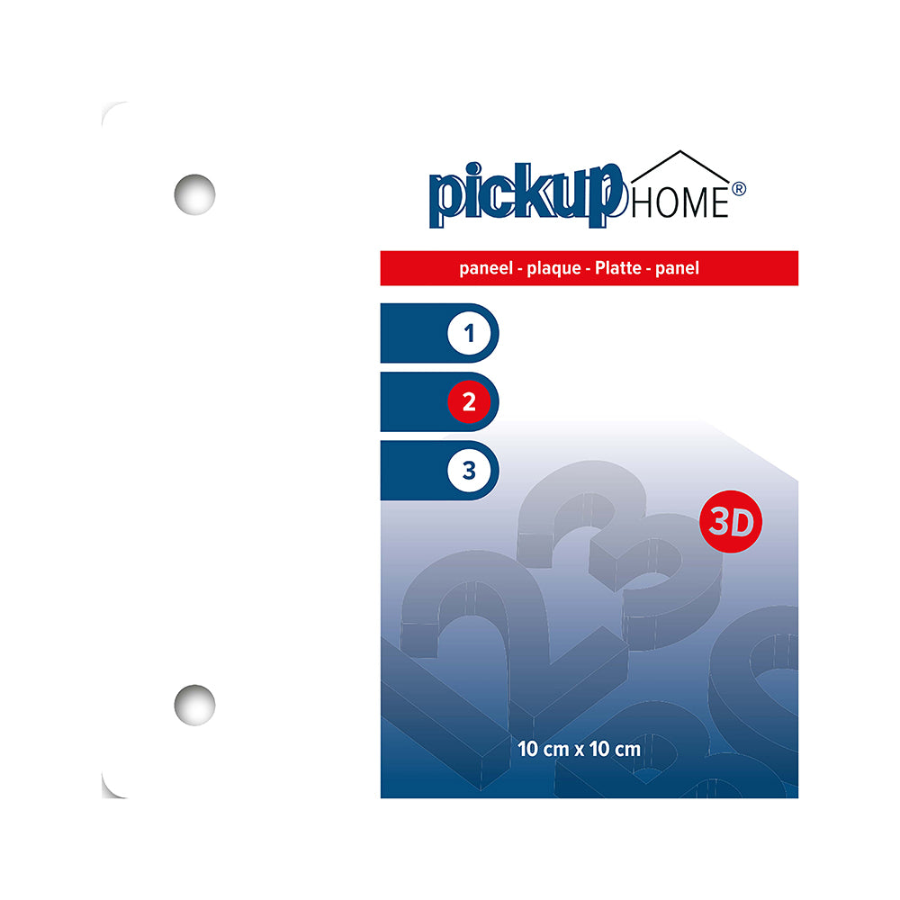 3D Home plaat - paneel wit acrylaat 3 mm - 100x100 mm - 211100100 - EAN 8711234016225 - weerbestendig - voorzien van bevestigingsgaatjes - &lt;br /&gt;&lt;br /&gt; &lt;a href-&quot;../bevestigingsmaterialen&quot;&gt;Klik hier om naar de bevestigings materialen pagina te gaan&lt;/a&gt;.