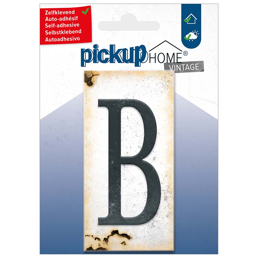 Pickup  Home Vintage 50x100 mm grijs b - Acrylaat 3 mm zelfklevend - 213121000B - EAN 8711234019677 - rechthoekig kunststof tegeltje met vintage uitstraling - weerbestendig