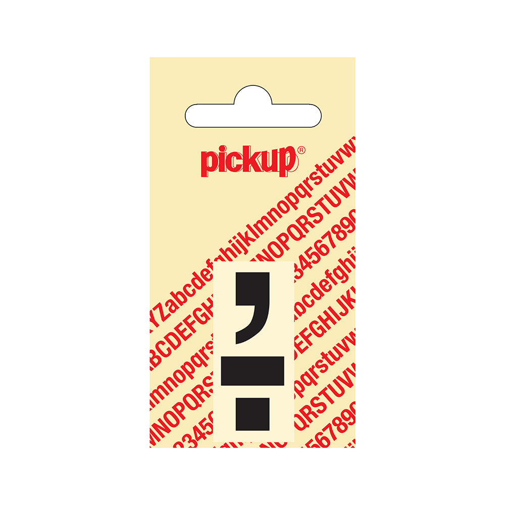 Plakletter Helvetica 40 mm - punt komma zwart - Helvetica - 31202040PK - EAN 8711234101761 - zelfklevend vinyl