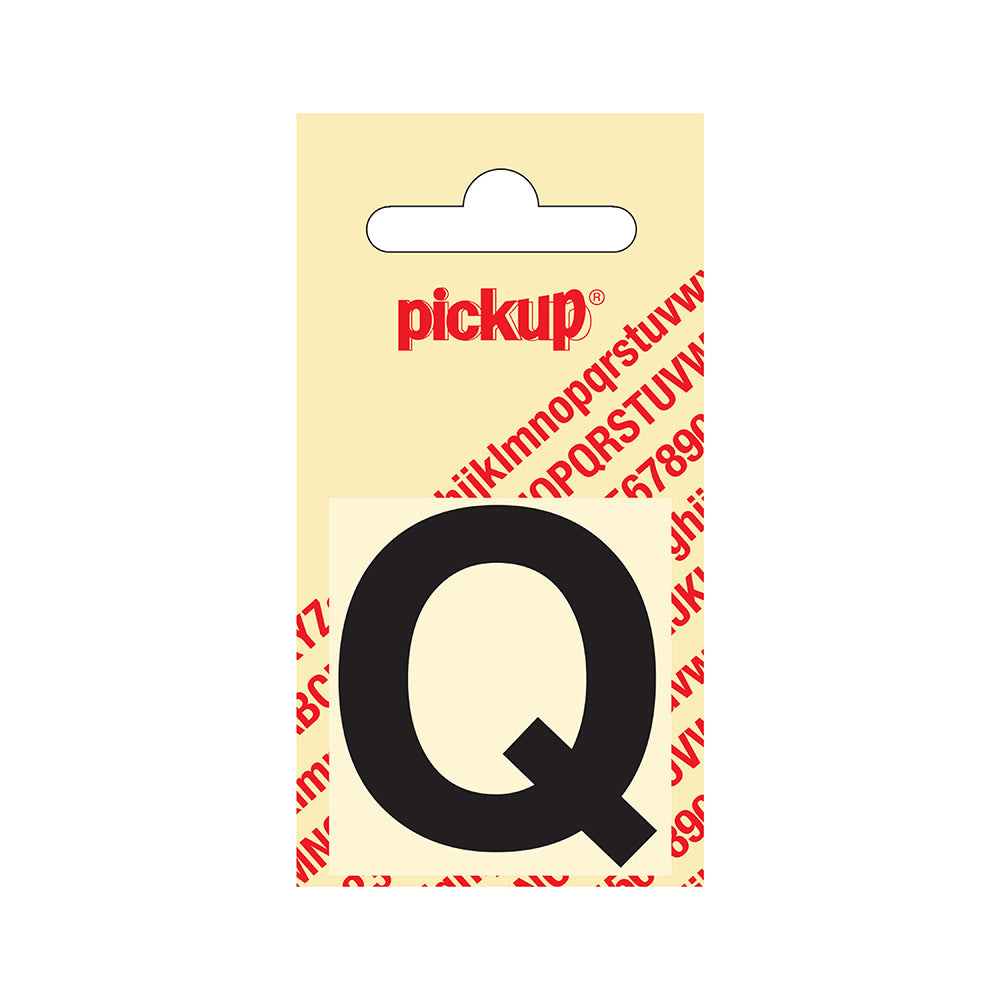 Plakletter Helvetica 40 mm - zwart Q - Helvetica - 31202040Q - EAN 8711234101167 - zelfklevend vinyl