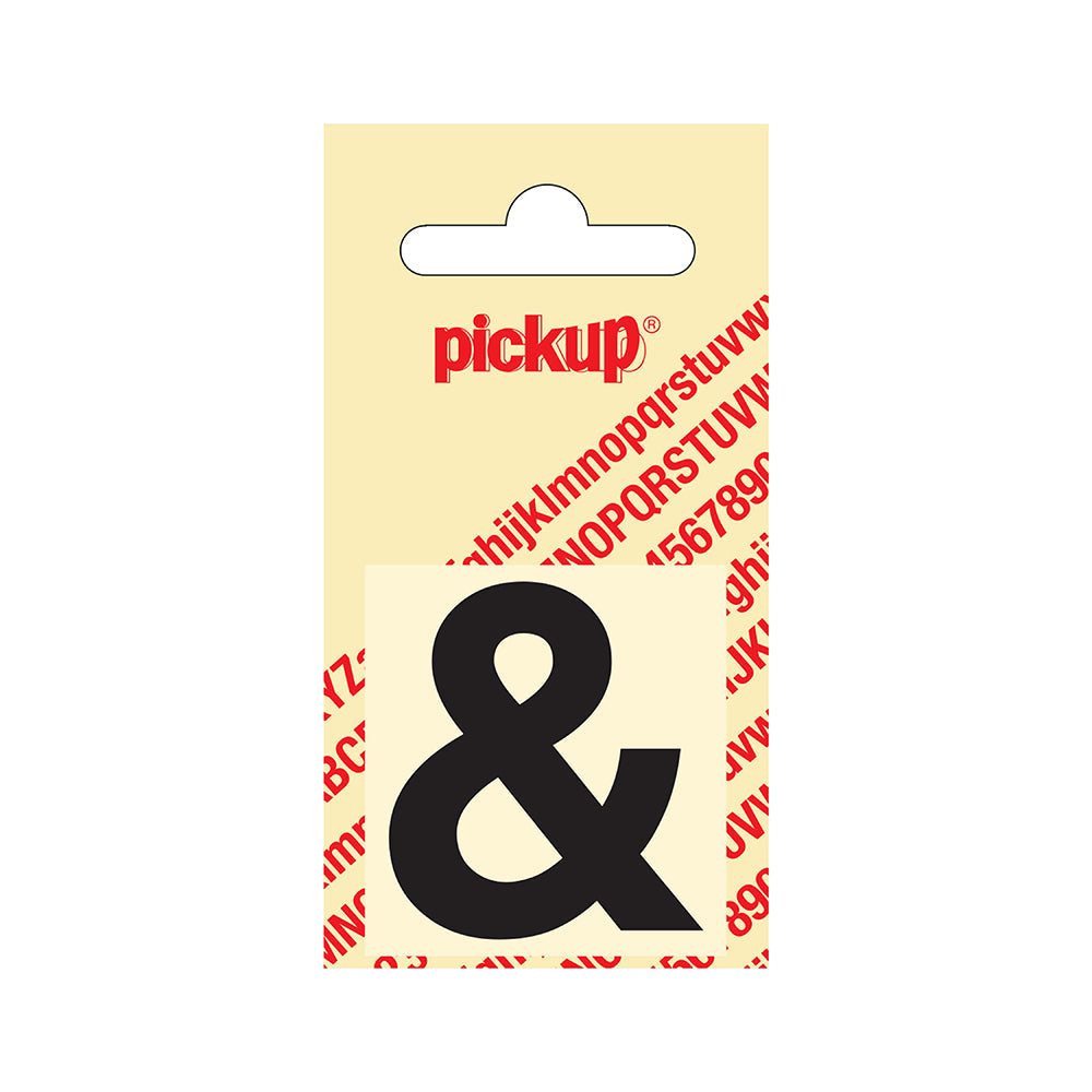 Plakletter Helvetica 40 mm - zwart &amp; - Helvetica - 31202040&amp; - EAN 8711234101808 - zelfklevend vinyl