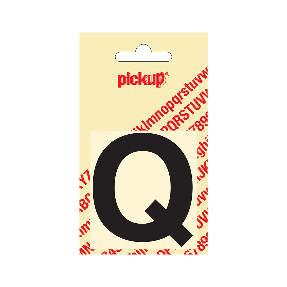 Plakletter Helvetica 60 mm - zwart Q - Helvetica - 31202060Q - EAN 8711234121165 - zelfklevend vinyl