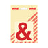 Plakletter Helvetica 80 mm - rood & - Helvetica - 31222080& - EAN 8711234133809 - zelfklevend vinyl