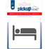 Route Acryl Slaapkamer wit - 9 x 9 cm - 4212090110 - EAN 8711234004451 - zelfklevend acrylaat 3 mm