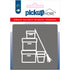 Route Acryl Werkkast grijs - 9 x 9 cm - 4221090113 - EAN 8711234004673 - zelfklevend acrylaat 3 mm