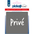 Route Acryl Priv‚ grijs - 9 x 9 cm - 4221090115 - EAN 8711234004697 - zelfklevend acrylaat 3 mm