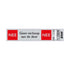 Route Alulook 165x44 mm - Geen verkoop aan de deur - 4670 - EAN 8711234046703 - zelfklevend kunststof aluminiumlook alulook