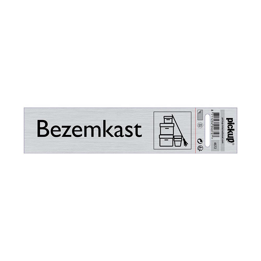 Route Alulook 165x44 mm - Bezemkast - 4672 - EAN 8711234046727 - zelfklevend kunststof aluminiumlook alulook werkkast