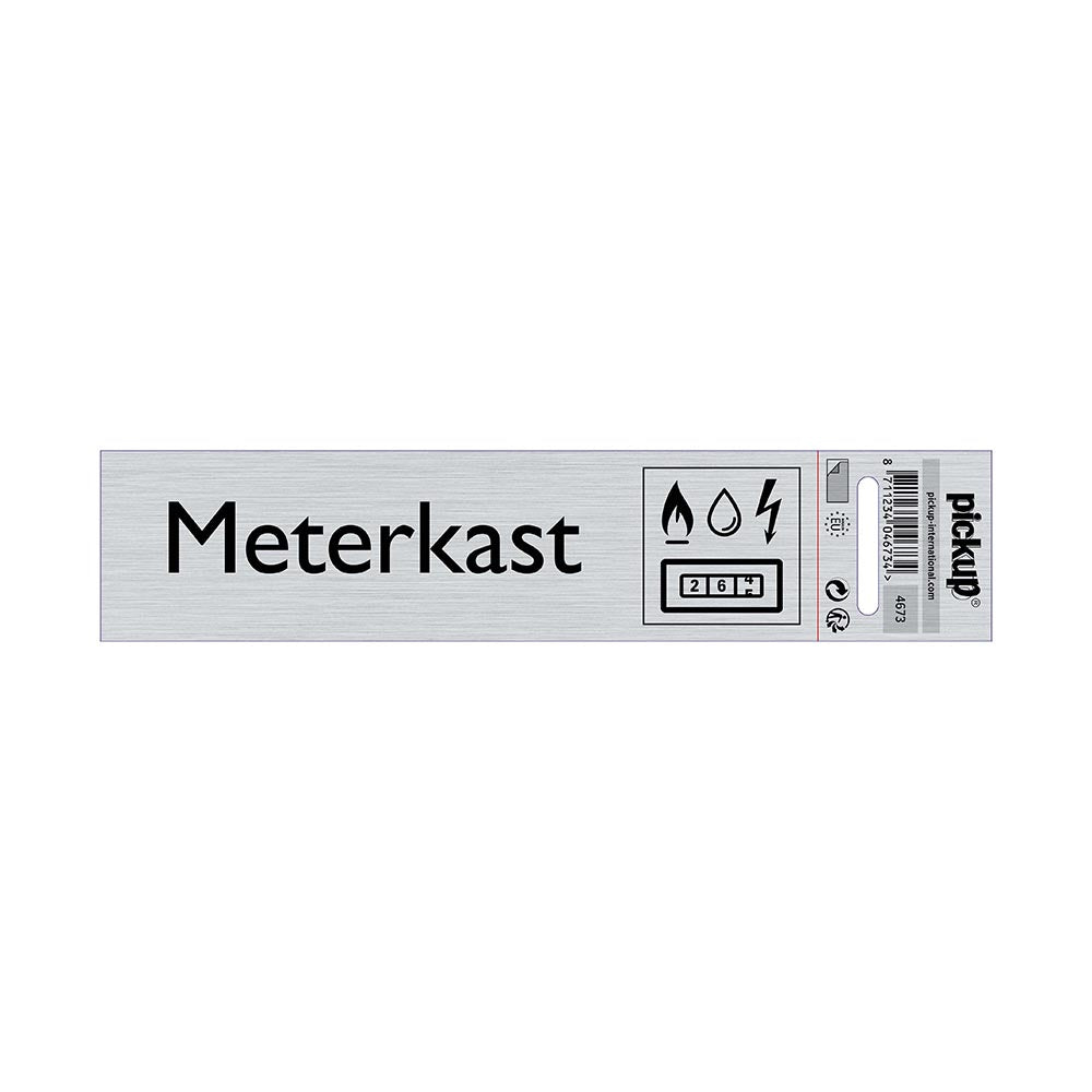 Route Alulook 165x44 mm - Meterkast - 4673 - EAN 8711234046734 - zelfklevend kunststof aluminiumlook alulook