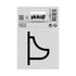 Route Alu Picto 80x80 mm - Urinoir - 4874 - EAN 8711234048745 - toiletten - WC - zelfklevend kunststof aluminiumlook alulook