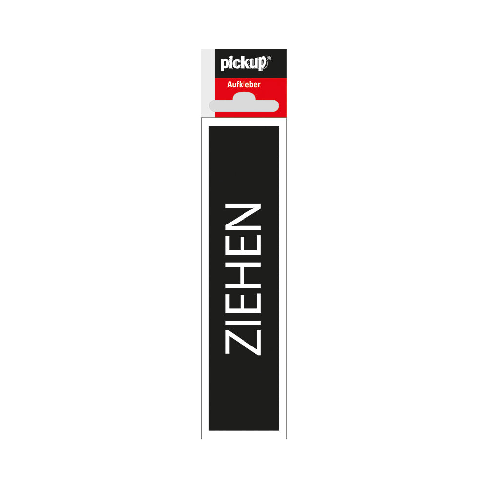 Route Alulook 165x44 mm ZIEHEN 4908091007 EAN 8711234040206 zelfklevend kunststof aluminiumlook alulook Aufkleber Sticker 