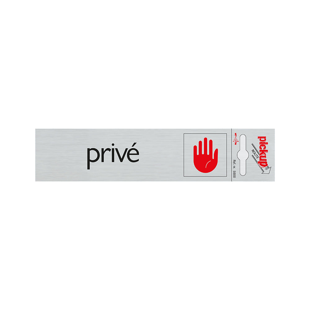 Route Alulook 165x44 mm - Prive - 5800 - EAN 8711234058003 - zelfklevend kunststof aluminiumlook alulook