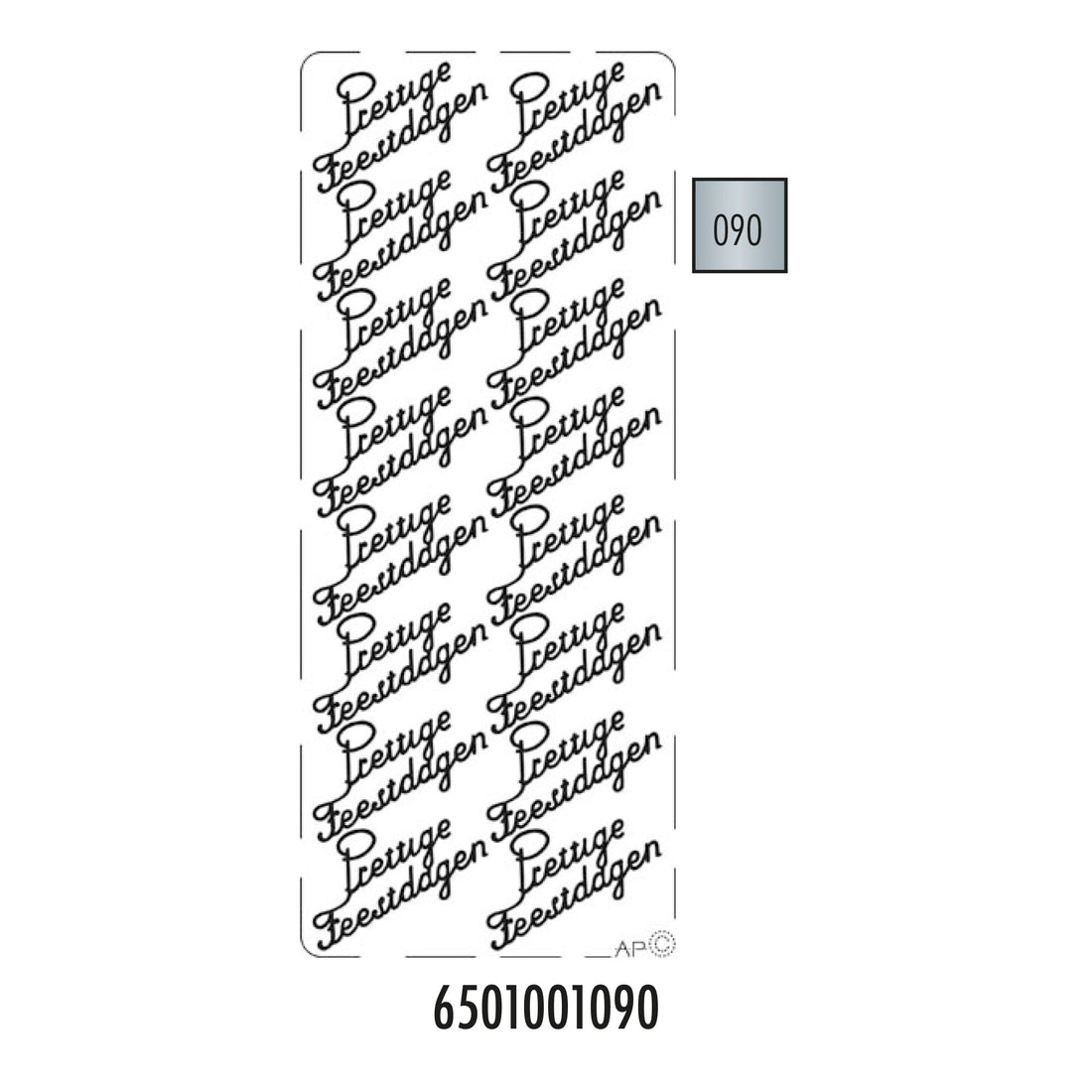 Hobbysticker 001 zilver 6501001090 EAN 8711234414946 