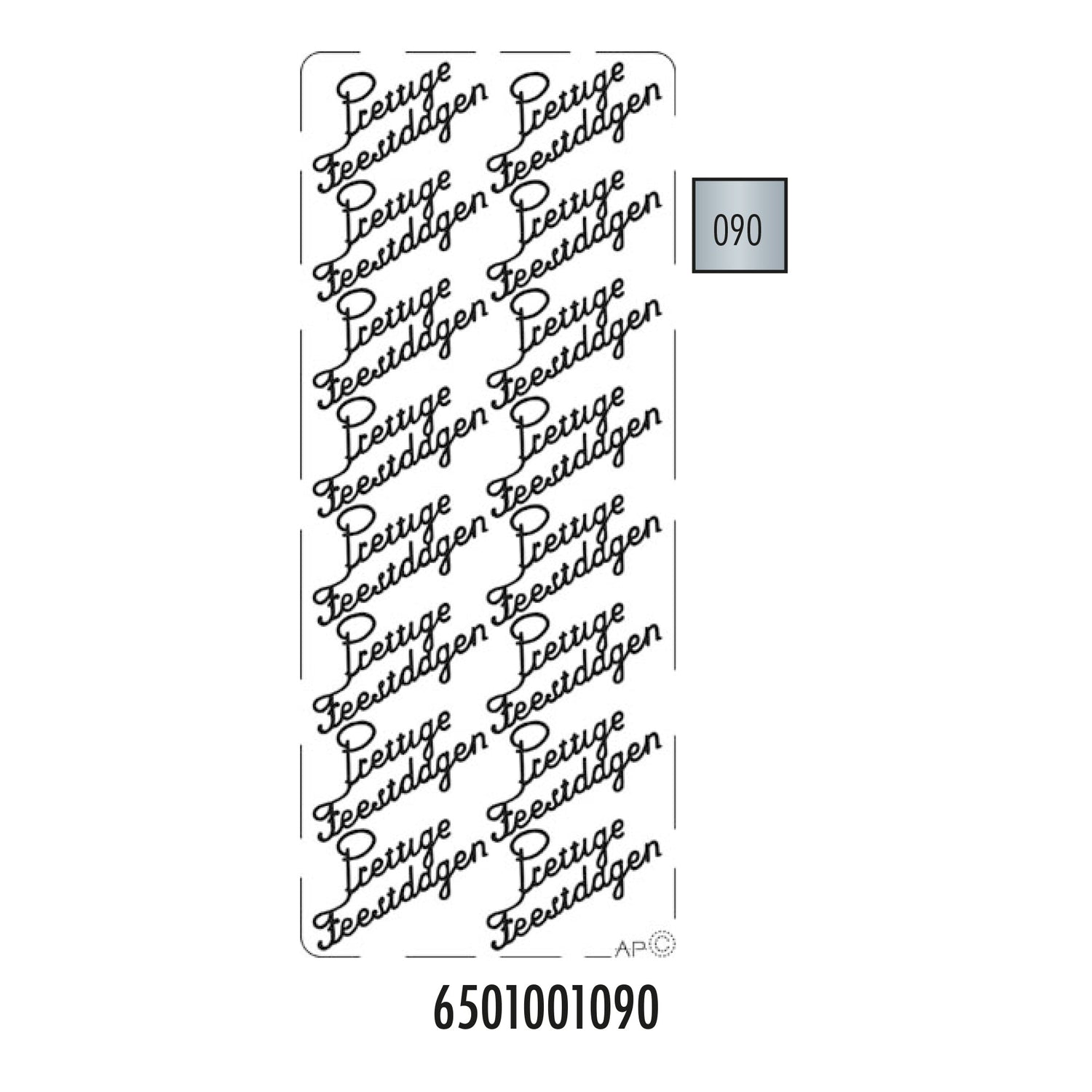 Hobbysticker 001 zilver 6501001090 EAN 8711234414946 
