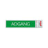 Route alulook 165 x 44 mm - ADGANG - 7420 - EAN 8711234074201 - zelfklevend kunststof aluminiumlook alulook