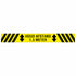 houd afstand 1,5 meter vloersticker geel zwart tekst 800x100 mm social distance 19 - EAN 8711234040718 - zelfklevend - 8199100800