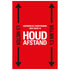 Vloersticker 900x600 mm gelamineerd HOUD AFSTAND rood-zwart - social distance 19 8199600001 EAN 8711234040831 