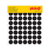 Stippen vinyl 19 mm zwart - 98 stuks - 9075 - EAN 8711234091772 - zelfklevende vinyl