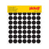 Stippen vinyl 19 mm zwart - 98 stuks - 9075 - EAN 8711234091772 - zelfklevende vinyl