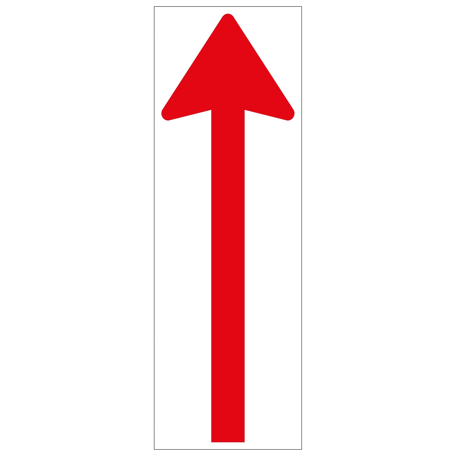 Vloersticker Richtingspijl 10x30 cm rood wit gelamineerd social distance distance sociale 19  lamin‚ laminated laminiert 91080020 EAN 8711234041920 