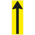 Vloersticker Richtingspijl 10x30 cm geel zwart gelamineerd social distance distance sociale 19  laminé laminated laminiert 91080021 EAN 8711234041937 