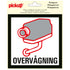 Pictogram 150x150 mm - OVERVAGNING - P224-15 - EAN 8711234376688 - zelfklevende vinyl sticker 