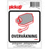 Pictogram 100x100 mm - OVERV�KNING - P226 - EAN 8711234339317 - zelfklevende vinyl sticker 