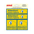 Pictogram 150x150 mm 4 pcs - Attention Voisins Vigilants - P412-15-4 - EAN 8711234376626 - zelfklevende vinyl sticker 