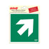 Pictogram 150x150 mm - Richtingspijl 45 - P515-15 - EAN 8711234376183 - zelfklevende vinyl sticker 