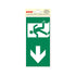 Pictogram 100x200 mm - Verwijzing nooduitgang links - P615-20 - EAN 8711234039026 - zelfklevende vinyl sticker 