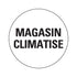 Pictogram rond 200 mm - Magasin Climatise - P656-20 - EAN 8711234031570 - zelfklevende vinyl sticker 