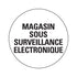 Pictogram rond 200 mm - Magasins sous surveil. elect - P658-20 - EAN 8711234031426 - zelfklevende vinyl sticker 