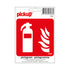 Pictogram alu 120x120 mm - Brandblusapparaat - P690-12 - EAN 8711234031945 - zelfklevende vinyl sticker kunststof alulook