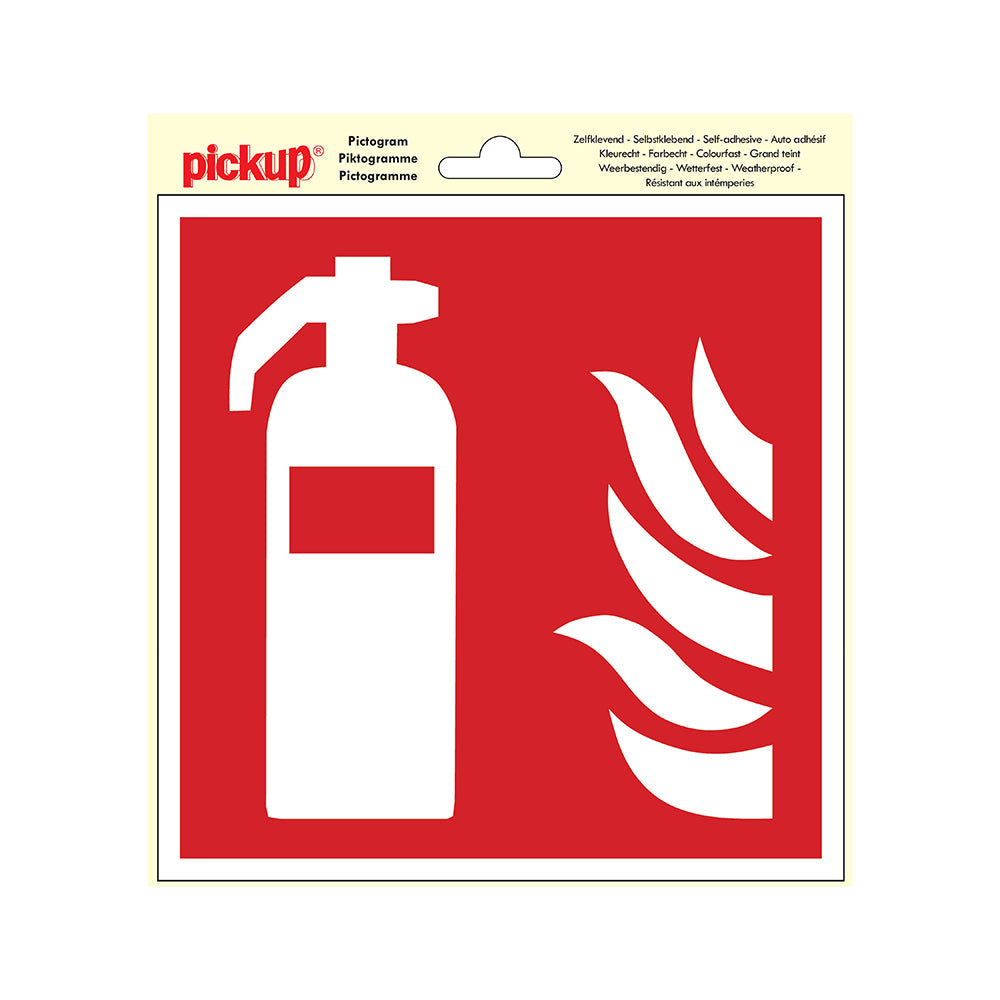 Pictogram 200x200 mm - Brandblusapparaat - P690-20 - EAN 8711234038968 - zelfklevende vinyl sticker 