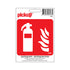 Pictogram 100x100 mm - Brandblusapparaat - P690 - EAN 8711234031884 - zelfklevende vinyl sticker 