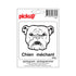 Pictogram 100x100 mm - Chien m‚chant - P695 - EAN 8711234037060 - zelfklevende vinyl sticker 