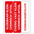 Pictogram 18x150 mm - chemisch afval - P751-18 - EAN 8711234376305 - zelfklevende vinyl sticker 