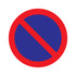 Pictogram rond 200 mm - Parkeerverbod - P813-20 - EAN 8711234031365 - zelfklevende vinyl sticker 