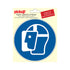 Pictogram rond diameter 150 mm Gelaatsbescherming verplicht P913-15 EAN 8711234039149 150 mm