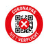 Pickup Pictogram sticker coronapas toegangsbewijs niet verplicht rond  diameter 150 mm sticker zelfklevend vinyl, P931-15, EAN 8711234340184