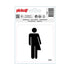 Pickup Pictogram 100x100 mm - Genderneutraal - P247 - toiletten - WC - EAN 8711234030245 - zelfklevende vinyl sticker 